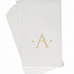 Initial Guest Napkin- Gold Foil