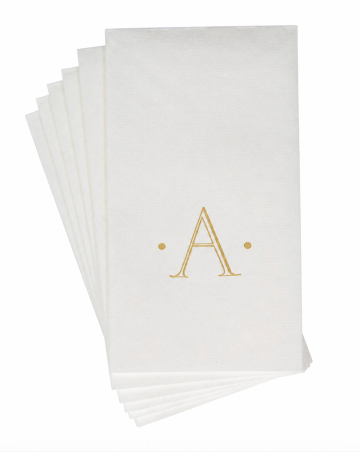 Initial Guest Napkin- Gold Foil