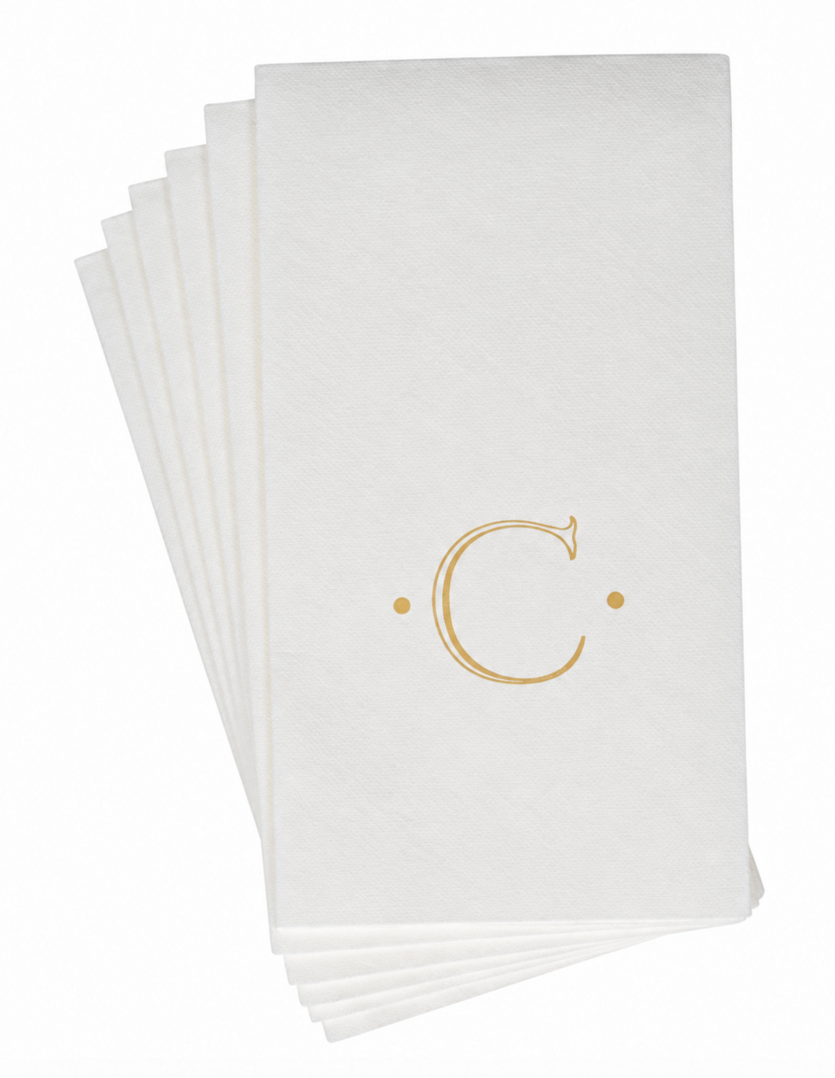 Initial Guest Napkin- Gold Foil