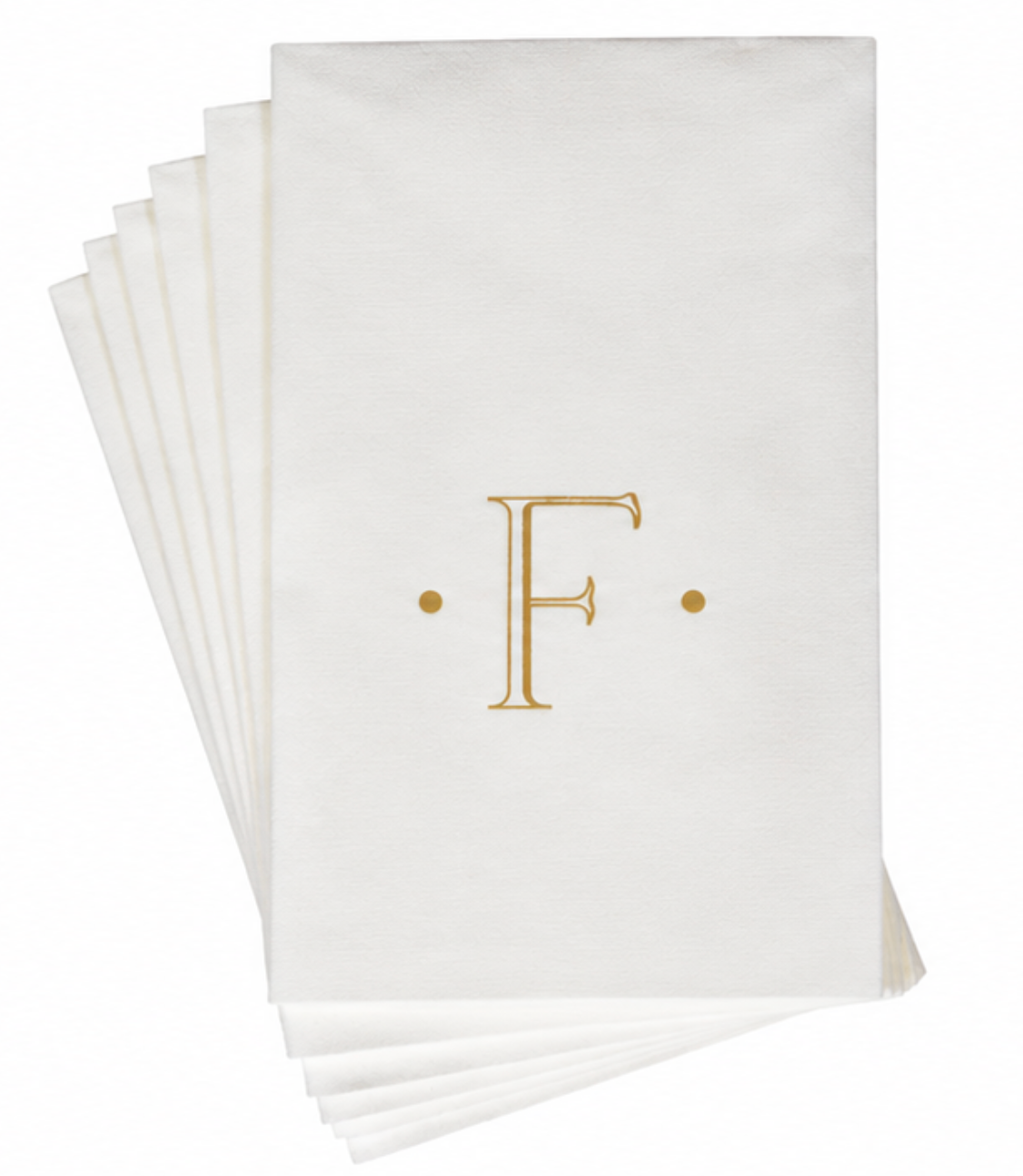 Initial Guest Napkin- Gold Foil