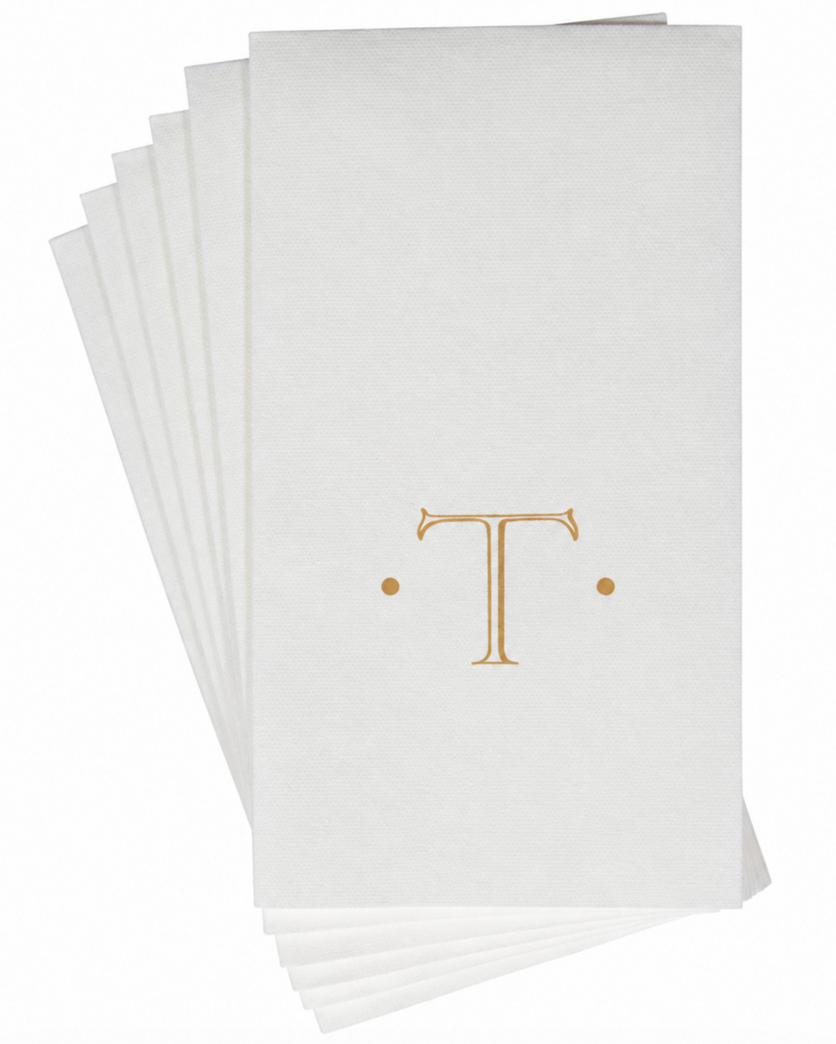 Initial Guest Napkin- Gold Foil