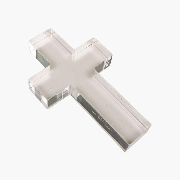 Clear Large Cross Acrylic Weights