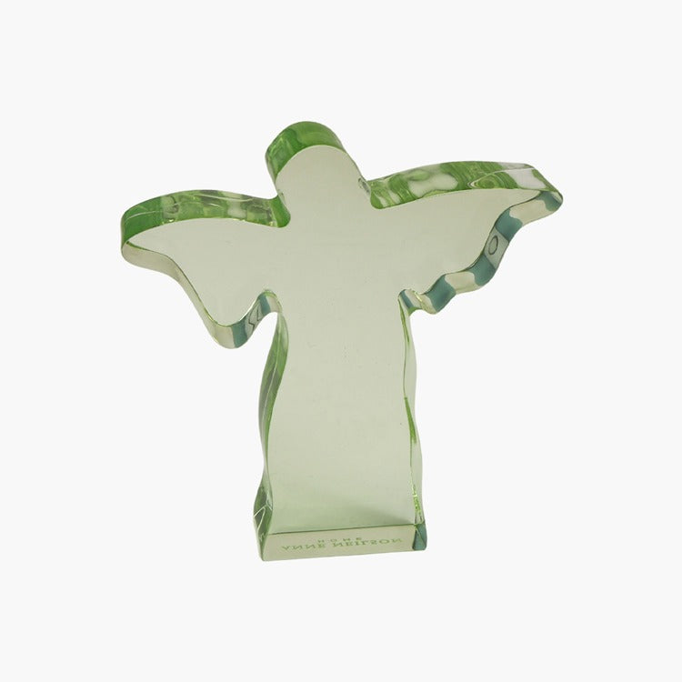 Green Small Angel Acrylic Weight