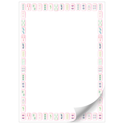 Bam Let's Mahj Mahjong 5x7 Notepad | 50 Sheets
