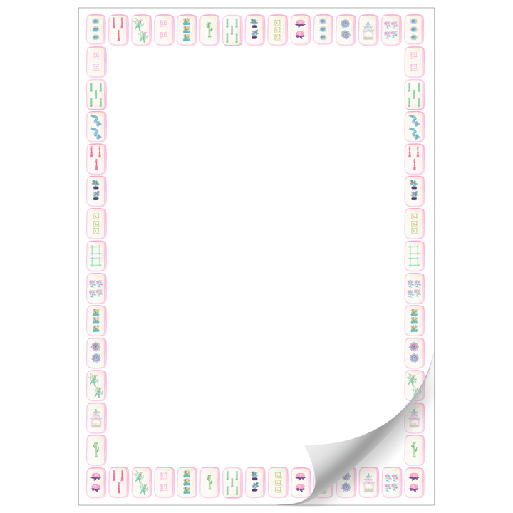 Bam Let's Mahj Mahjong 5x7 Notepad | 50 Sheets
