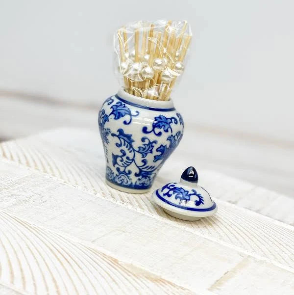 Mini Ginger Jar with Picks - 3 Patterns