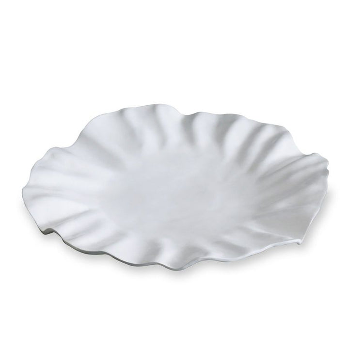 VIDA Bloom Lg Round Platter (White)