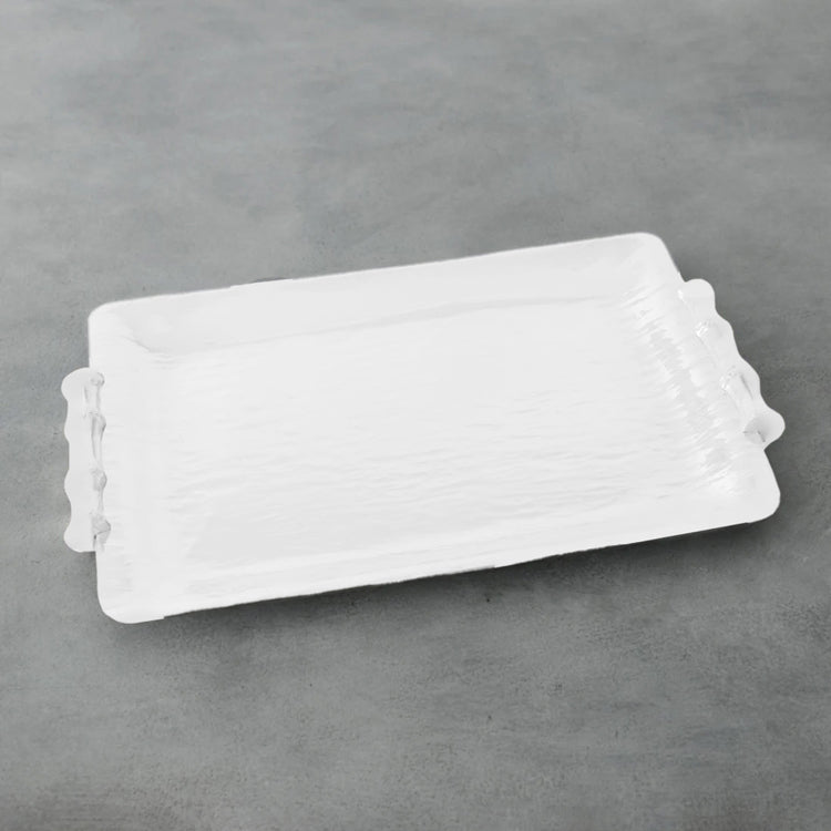 VIDA Bamboo Md Rectangular Tray (White)