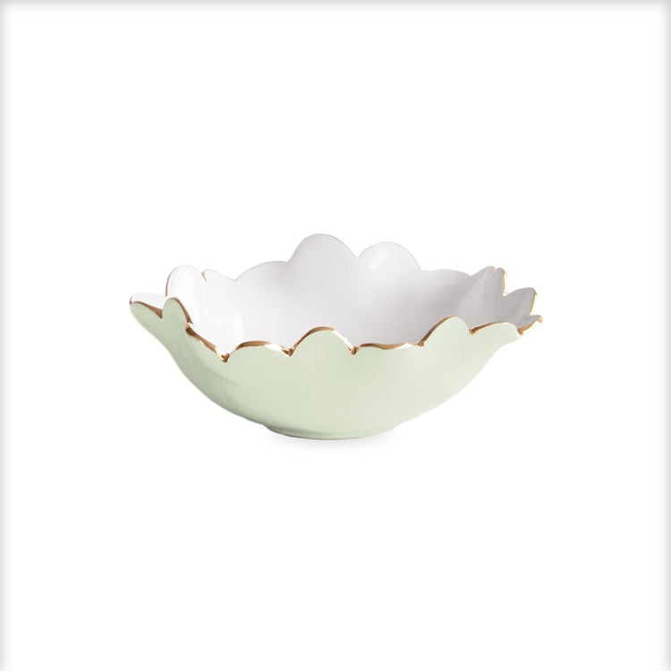 ENCANTO Colette Mini Round Bowl (Pistachio and White)
