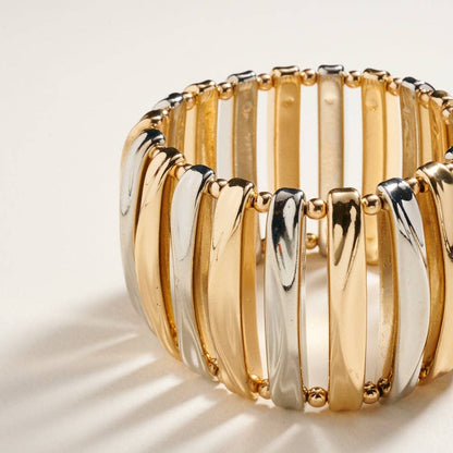 Classic Vintage Domed Shaped CCB Stretch Bracelet