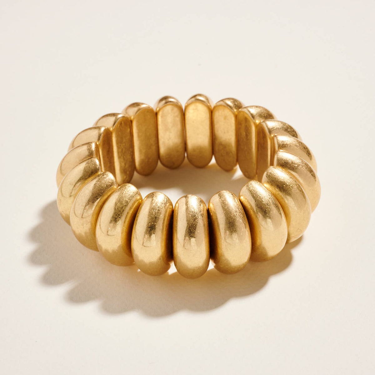 Round Shaped Vintage Metal Stretch Bracelet