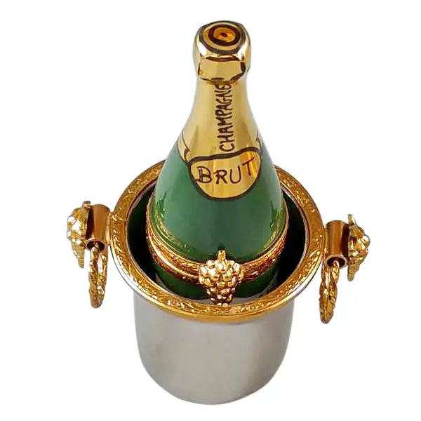 Champagne Bottle in Silver Bucket