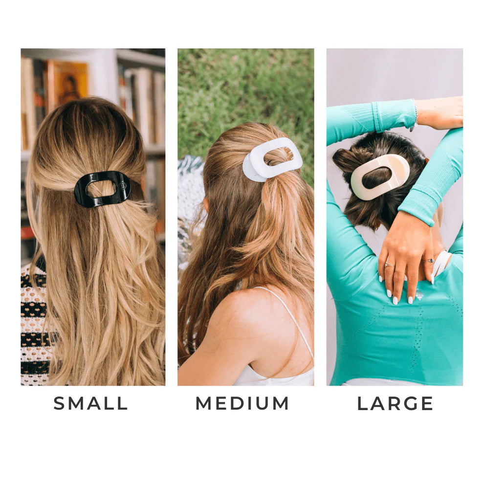 TELETIES Flat Round Hair Clip