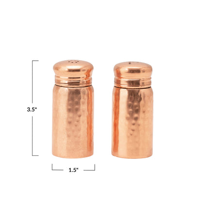 Hammered Salt and Pepper Shaker Set