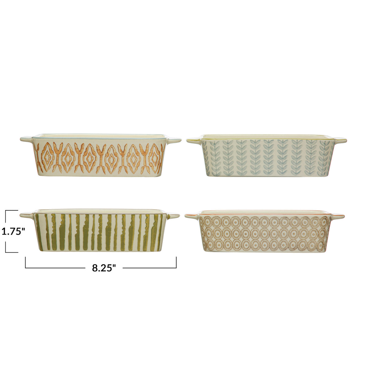 Mini Bakers w/ Pattern