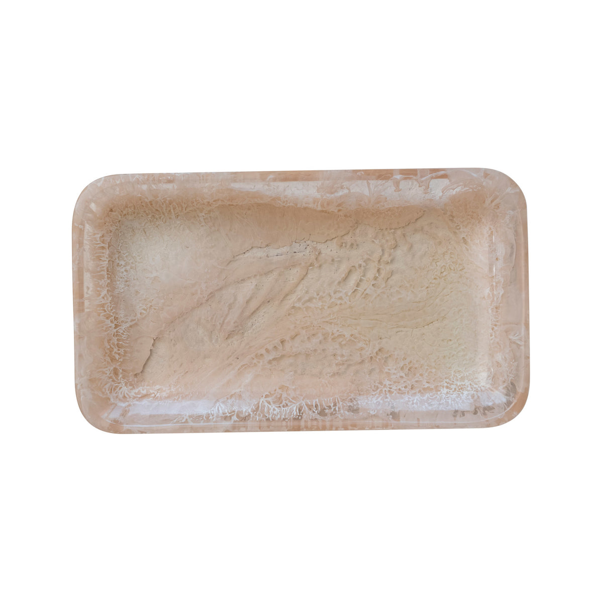 Pink Sand Marble Resin Tray