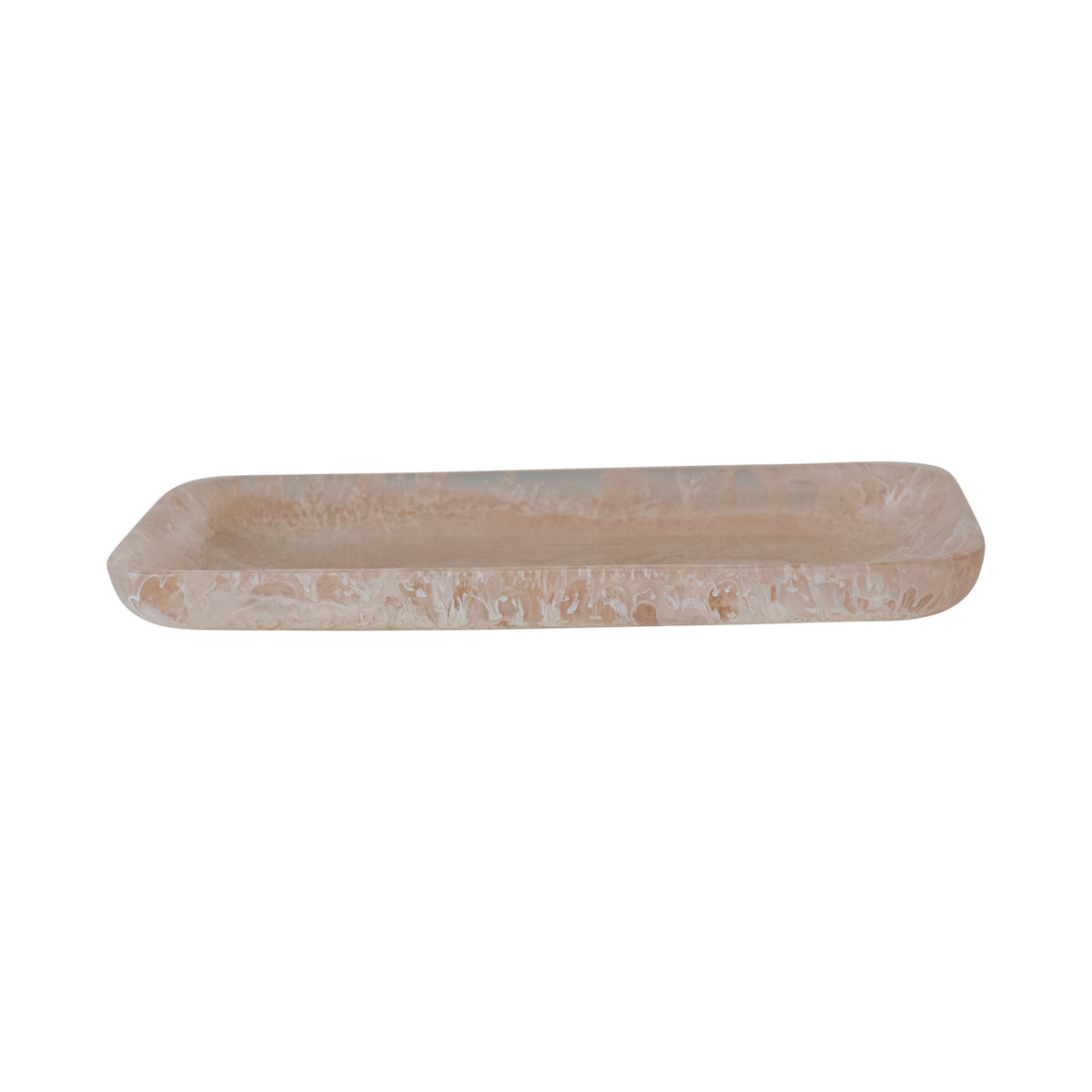Pink Sand Marble Resin Tray