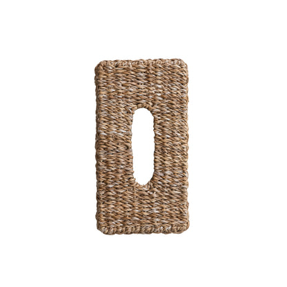 Hand-Woven Seagrass Tissue Box Cover