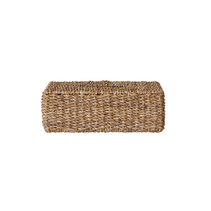 Hand-Woven Seagrass Tissue Box Cover