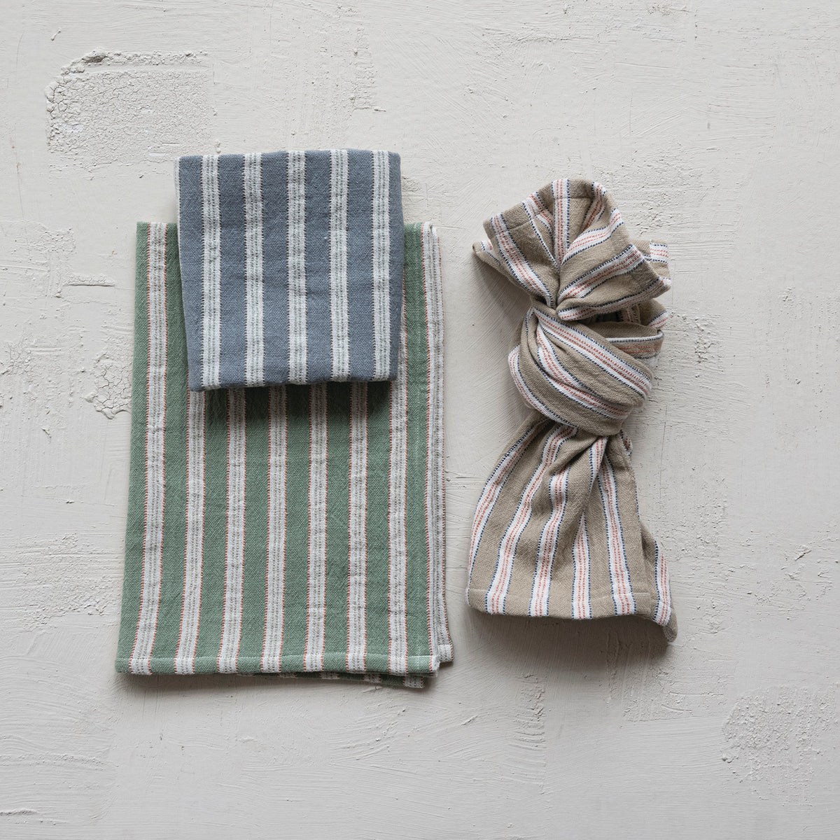 Cotton Cloth Striped Tea Towels