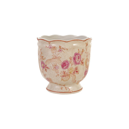 Hand-Painted Stoneware Planter