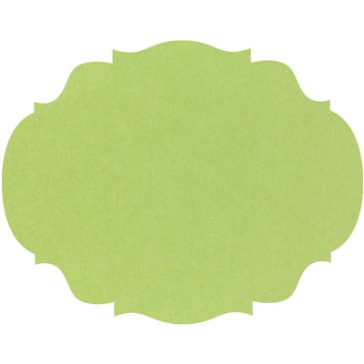 Die-cut Bright Green French Frame Placemat (12 sheets)