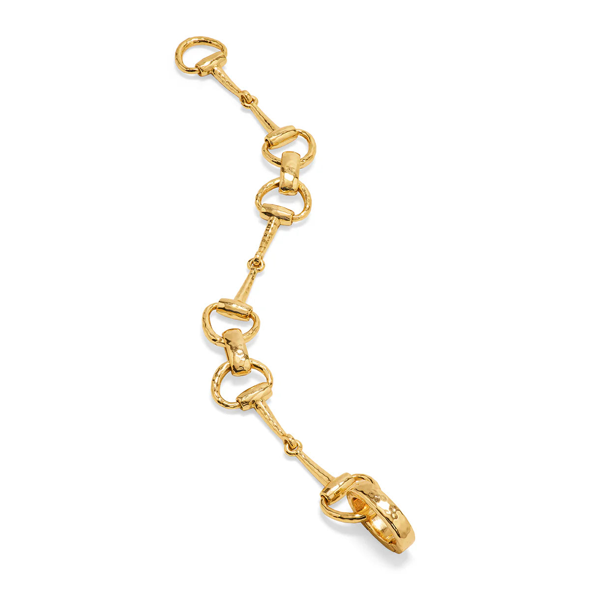 Equestrian Snaffle Bit Bracelet in Gold