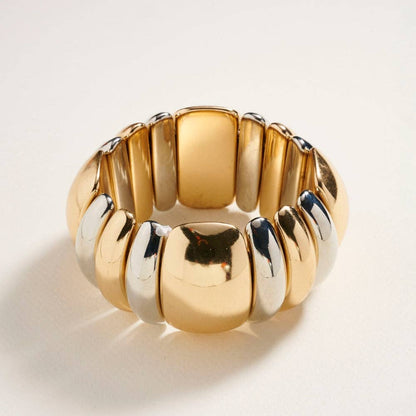 Vintage Domed Shaped CCB Bead Stretch Bracelet