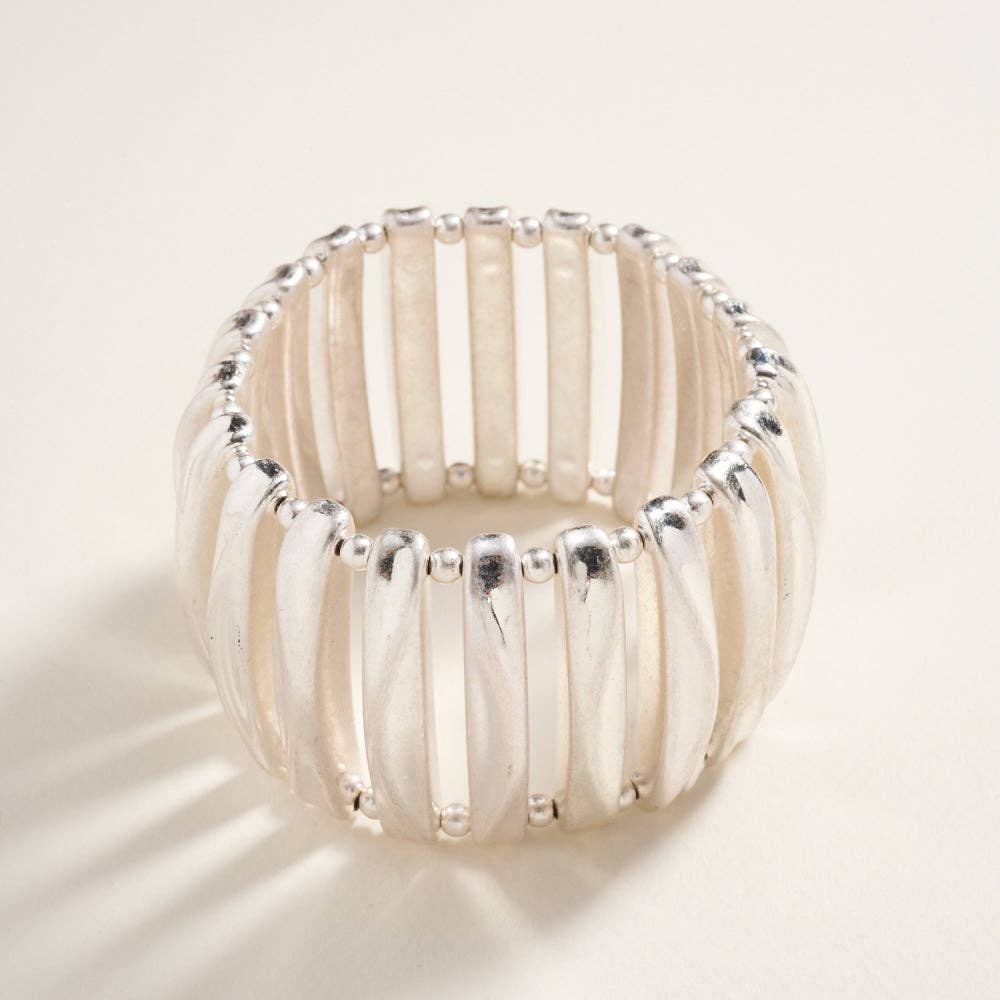 Classic Vintage Domed Shaped CCB Stretch Bracelet
