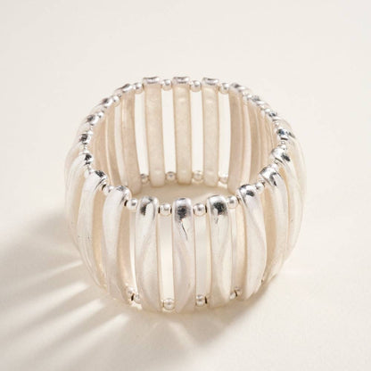 Classic Vintage Domed Shaped CCB Stretch Bracelet