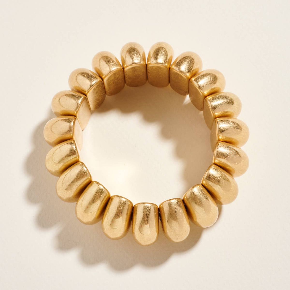 Round Shaped Vintage Metal Stretch Bracelet