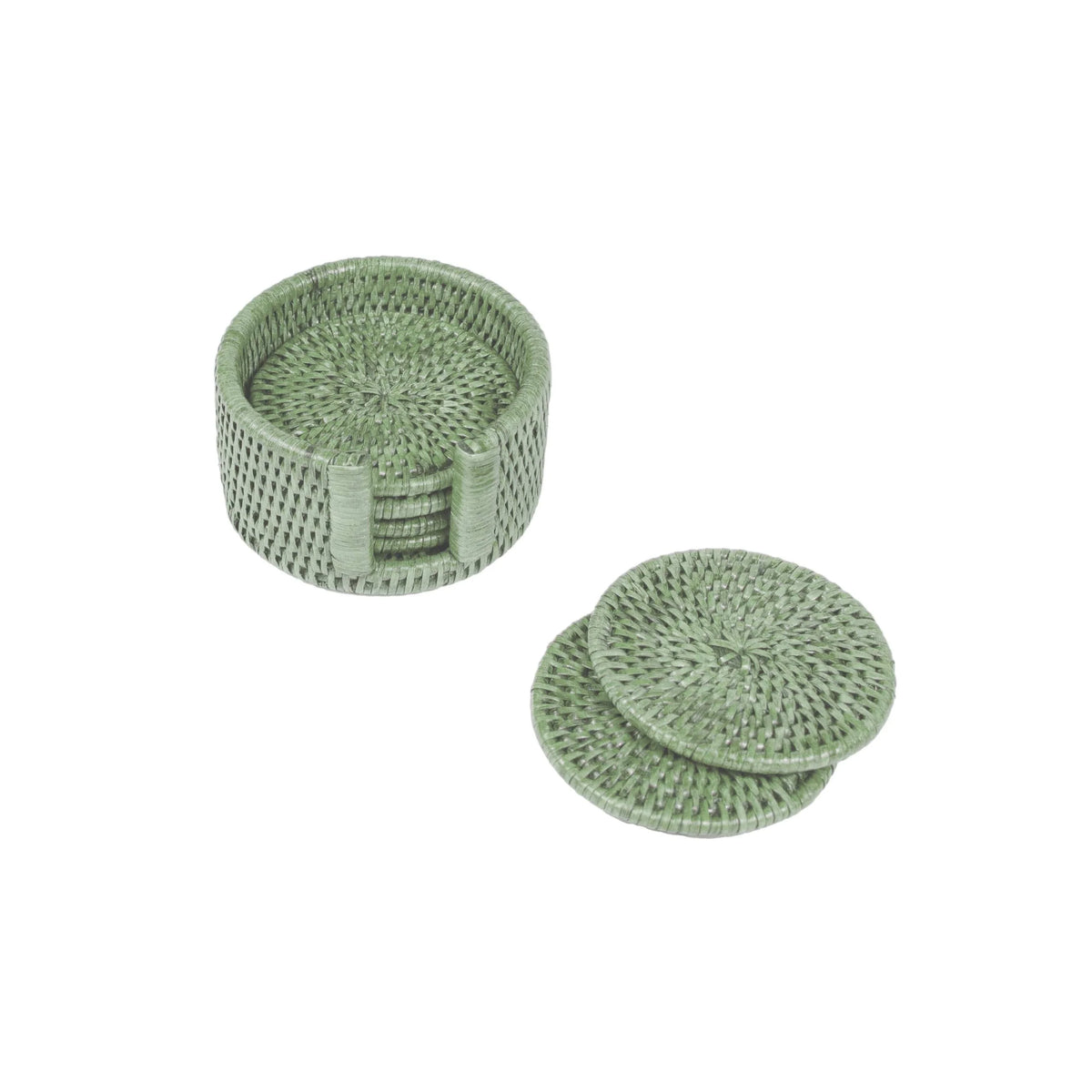 Rattan Coaster Set