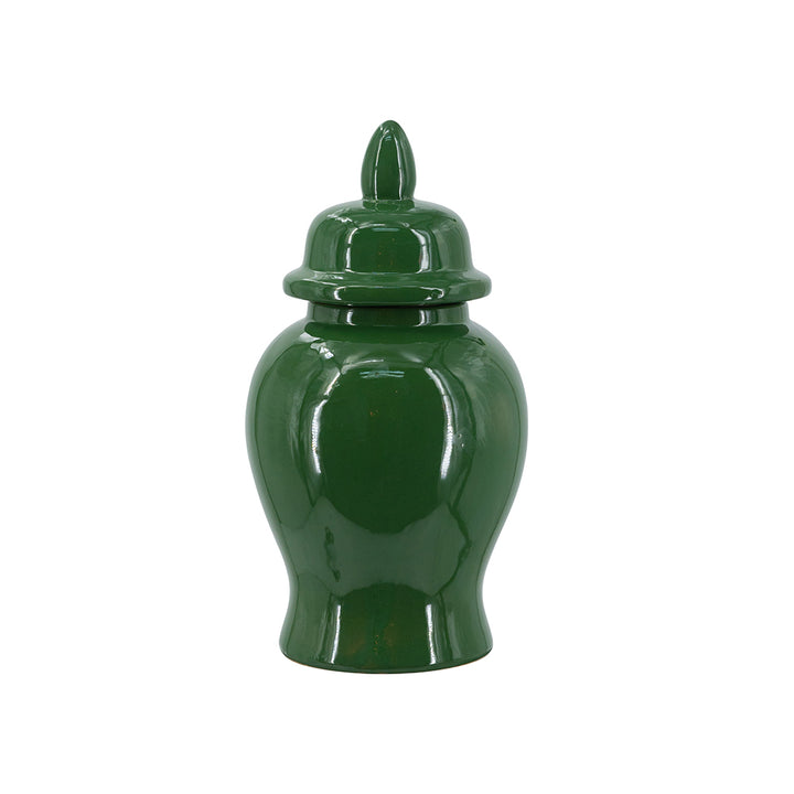 Green Solid Ginger Jar - Small