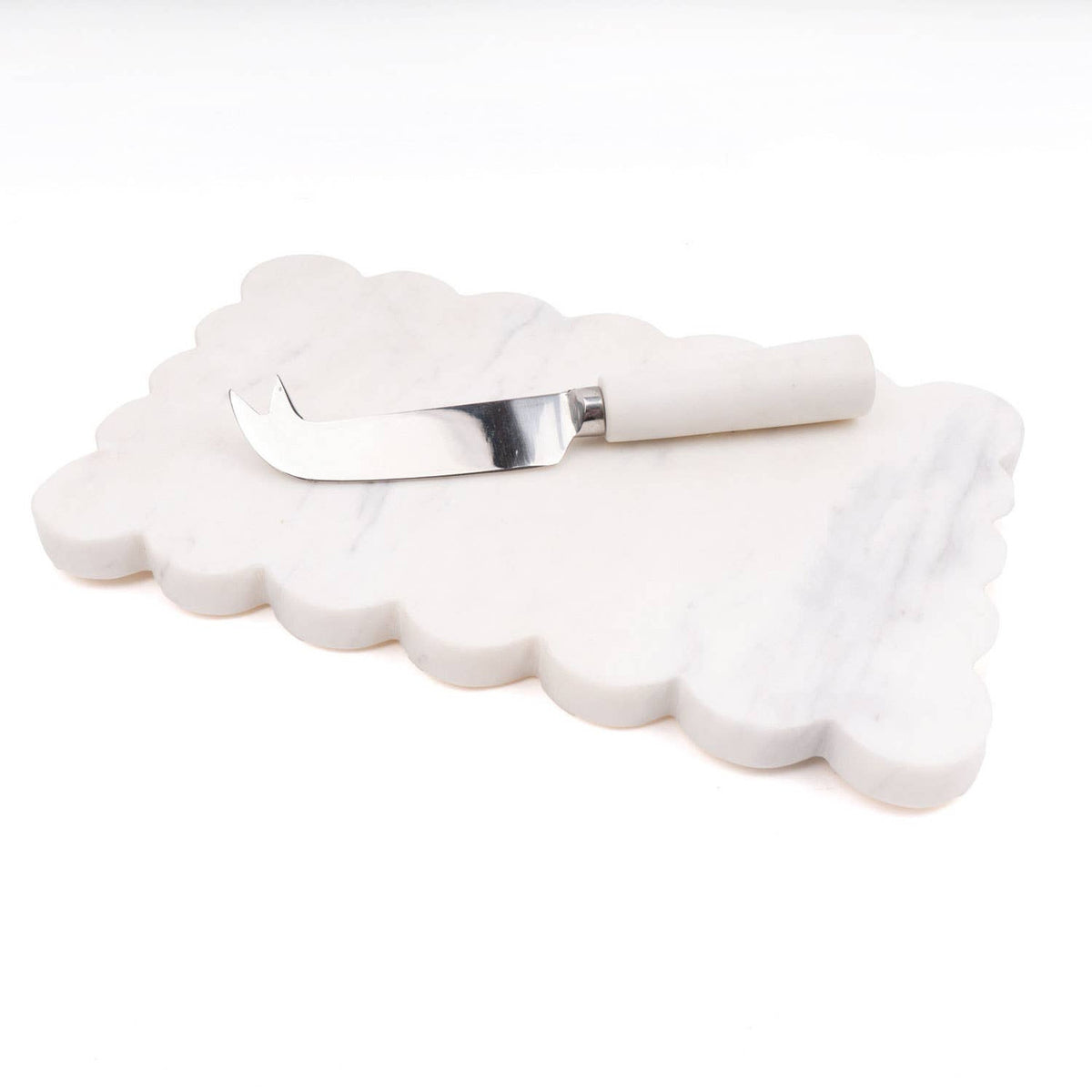 Marble Tray and Knife Set