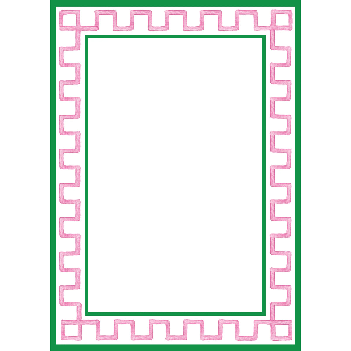 5x7 Greek Key Border Notepad