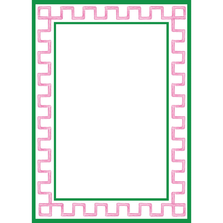 5x7 Greek Key Border Notepad