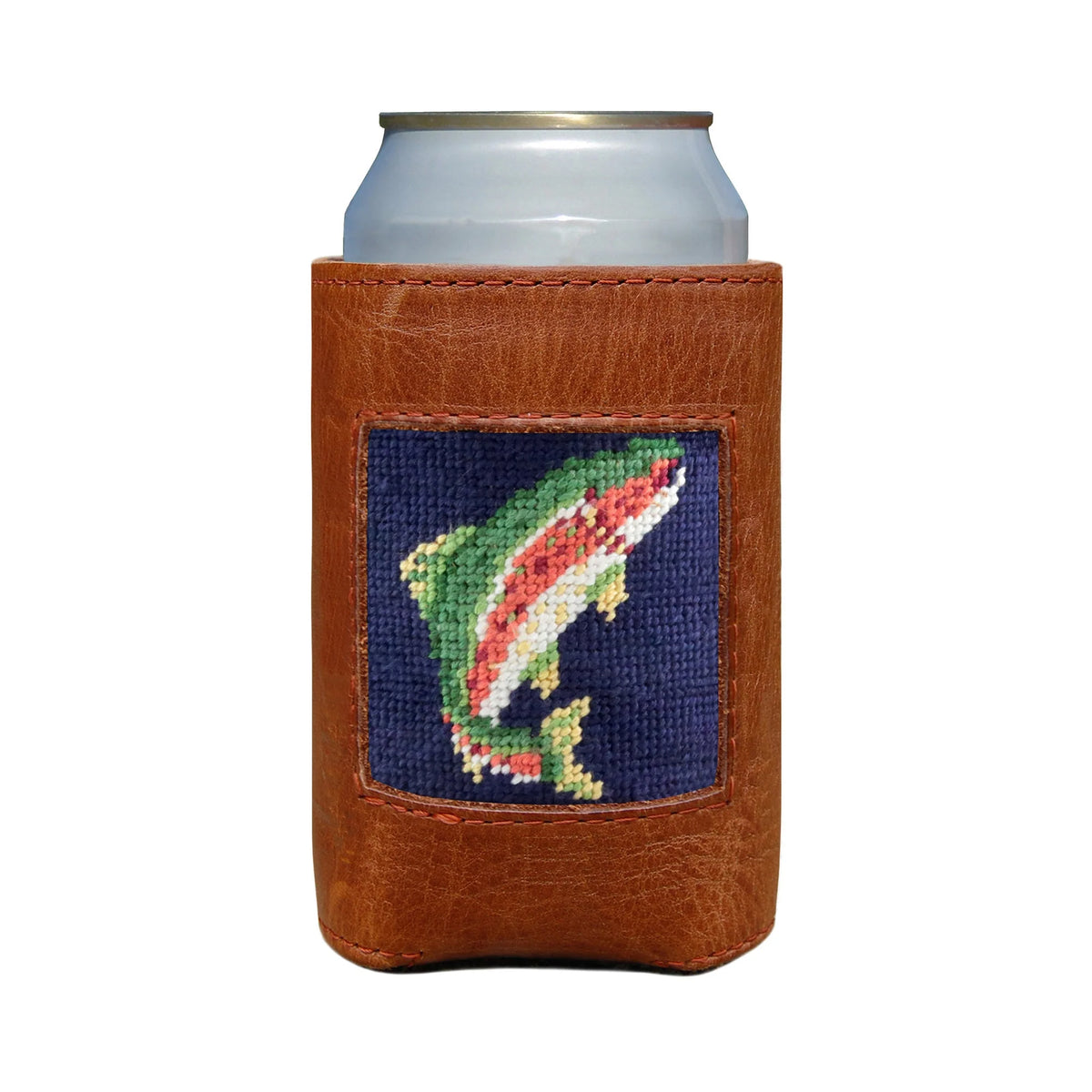 Rainbow Trout Can Cooler (Dark Navy)