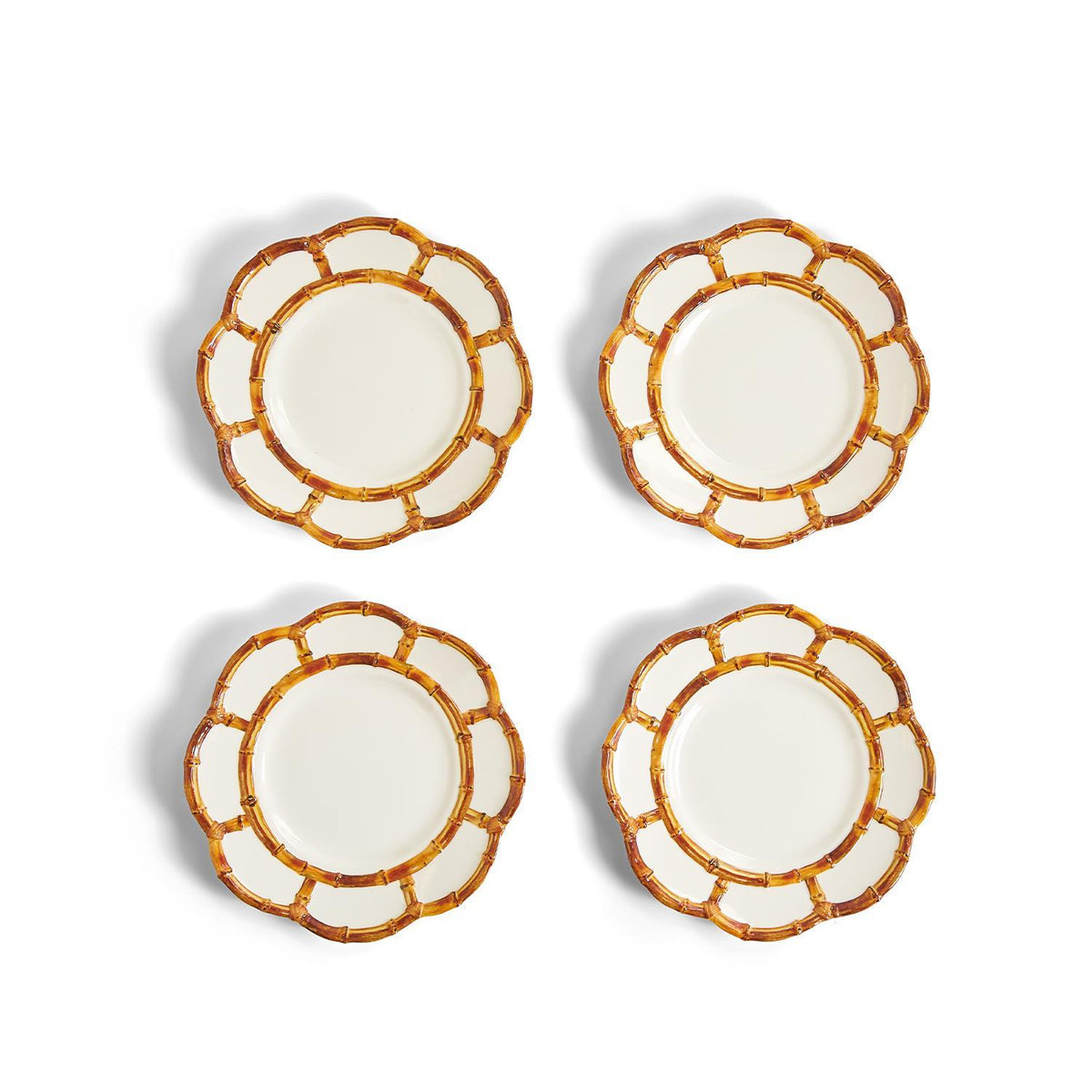 Bamboo Touch Salad / Dessert Plate Set of 4