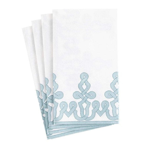 Dessin Passementerie Stone Blue-Ppr Guest Towels Airlaid - 12 In