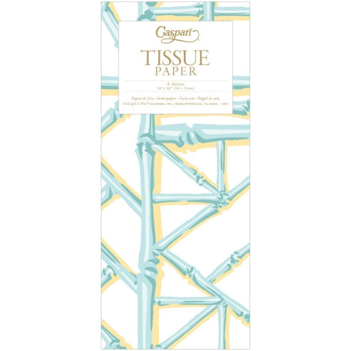 Bamboo Screen-Robin's Egg Tissue Pkg 4 Sheets
