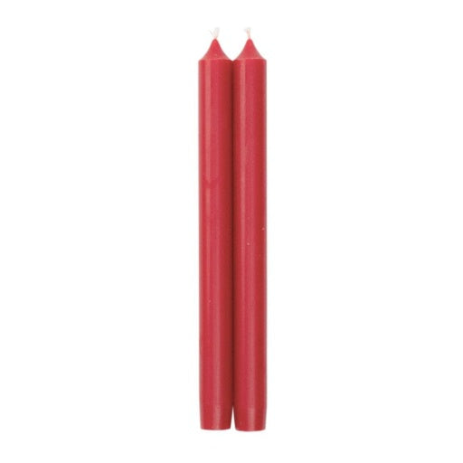 Red Duet Candle Candle Crown Pairs 10 Inch