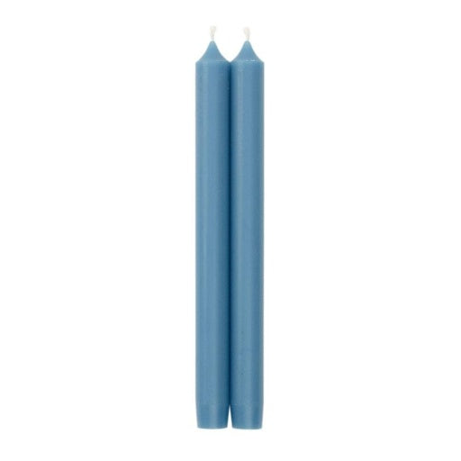 Parisian Blue Duet Candle Candle Crown Pairs 10 Inch