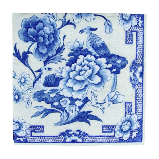 Blue And White Napkin Cocktail