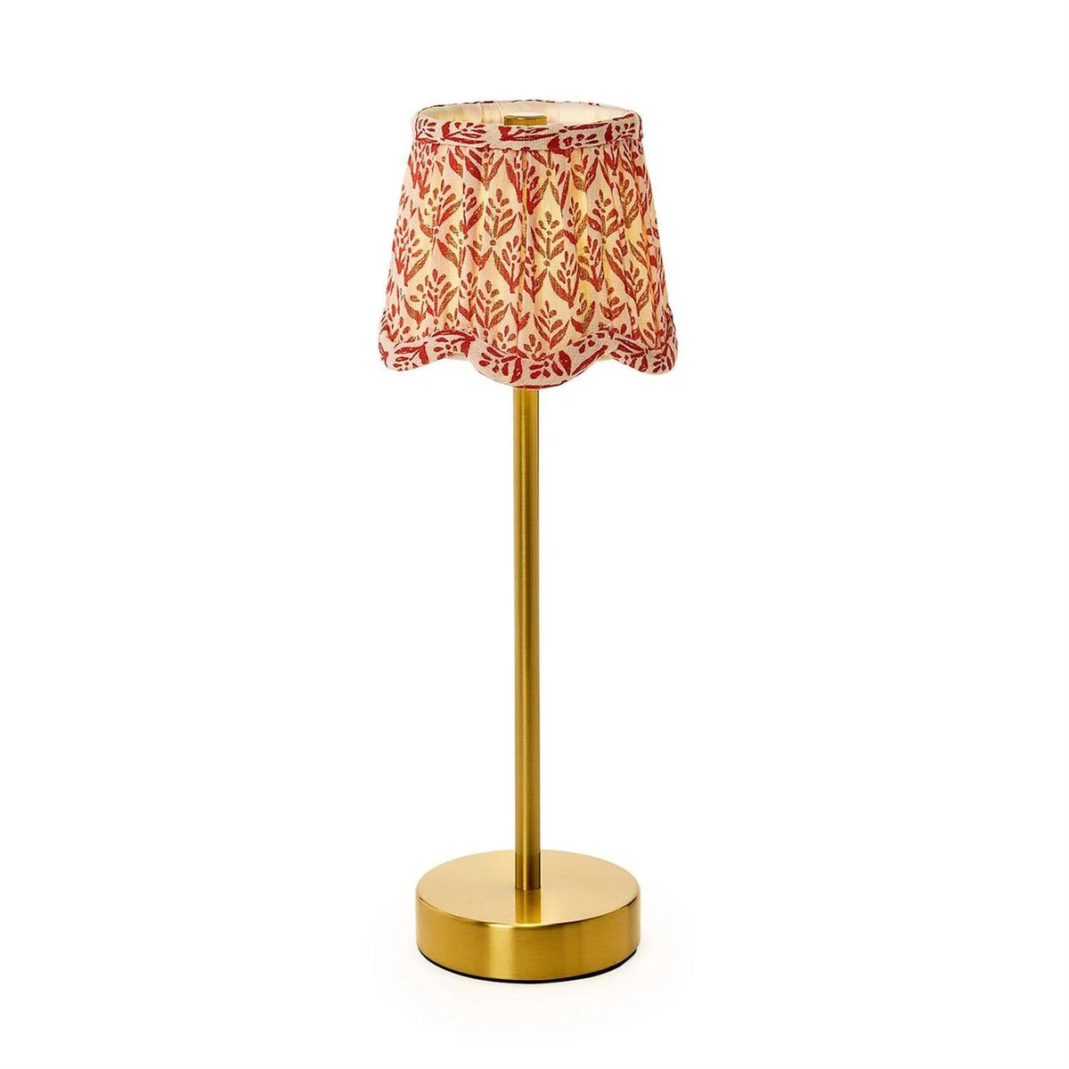 Scalloped Floral Fabric Lampshade