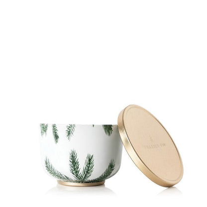 Frasier Fir Poured Candle Tin  Gold Lid