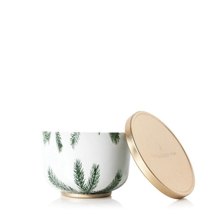 Frasier Fir Poured Candle Tin  Gold Lid