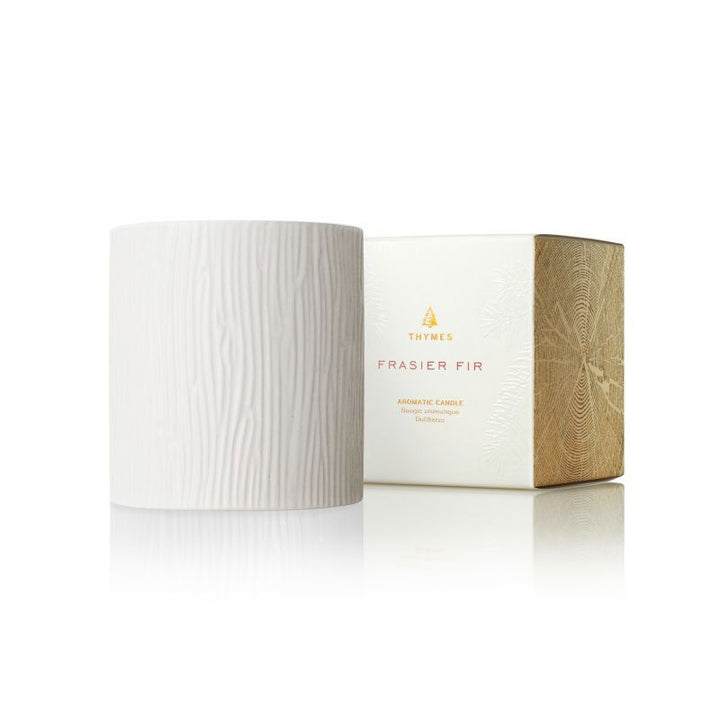 Frasier Fir Gilded Ceramic Poured Candle  Medium