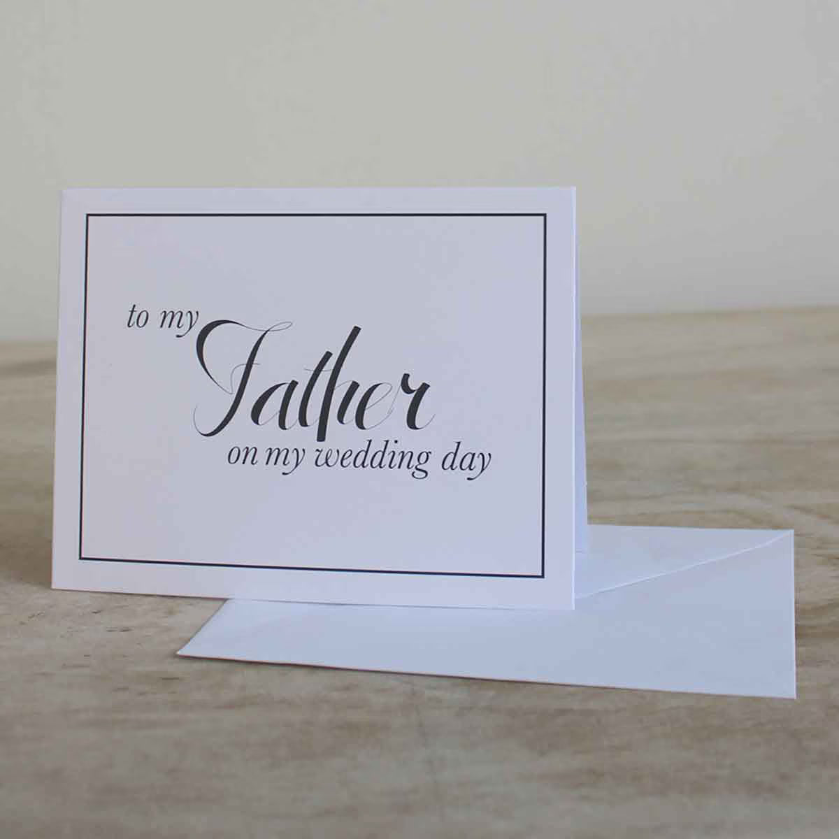 To My Father Classic Note Card