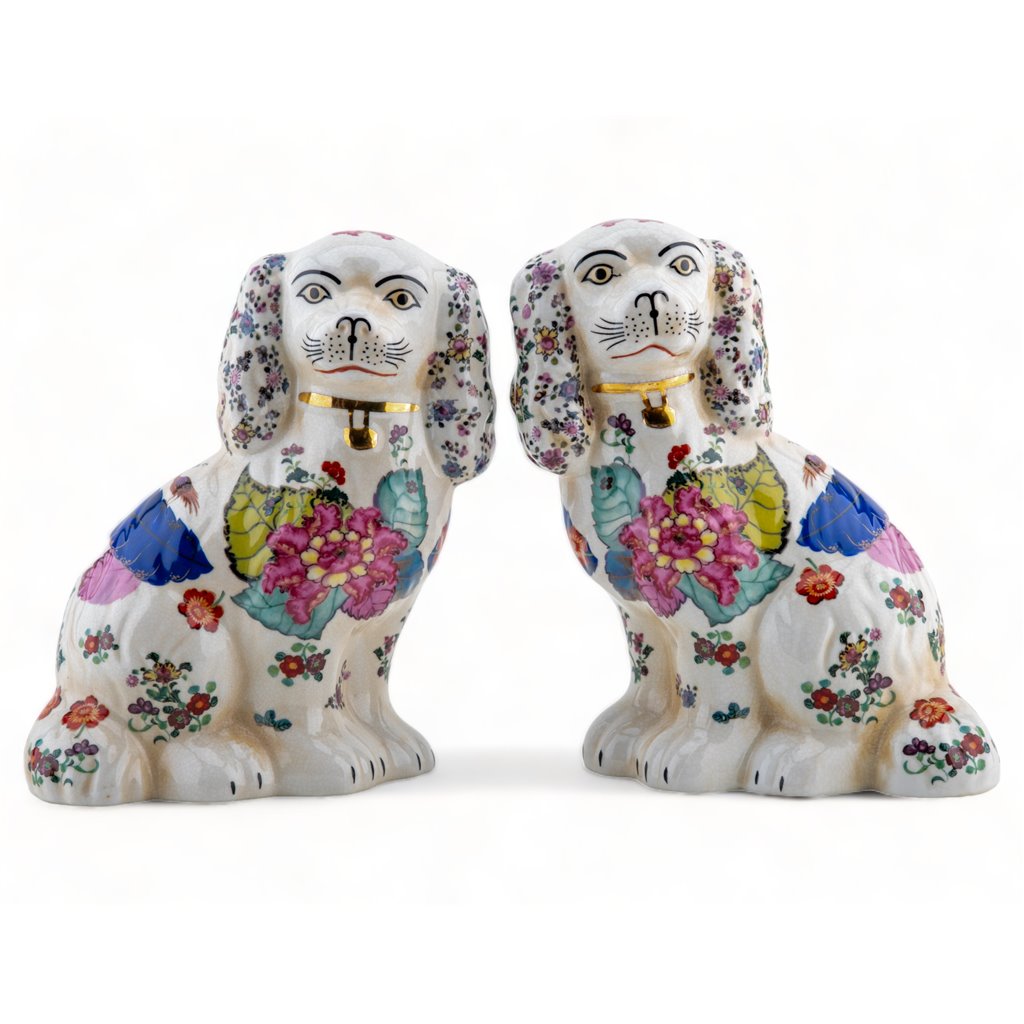 Staffordshire Dogs - Tobacco Leaf 9"