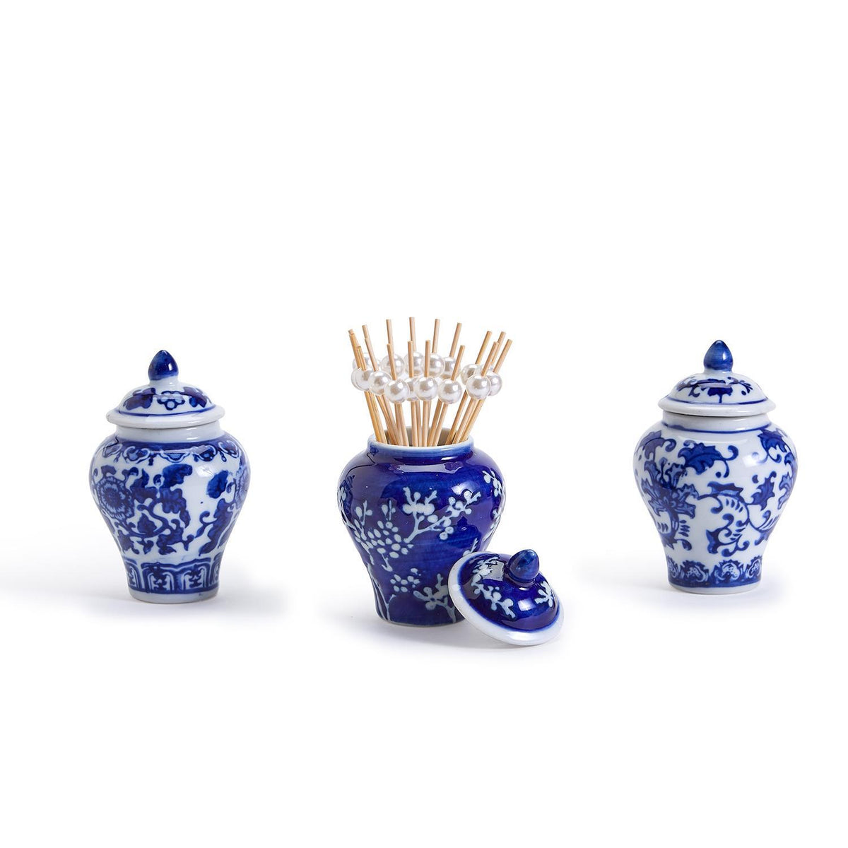 Mini Ginger Jar with Picks - 3 Patterns